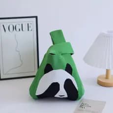 Bolsa comemorativa charmosa de grande capacidade, adequada para viagens urbanas, com design de panda.
