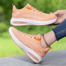 Sapatos casuais femininos com cadarço 2026, confortáveis e que não cansam os pés, com solas macias, adequados para uso n