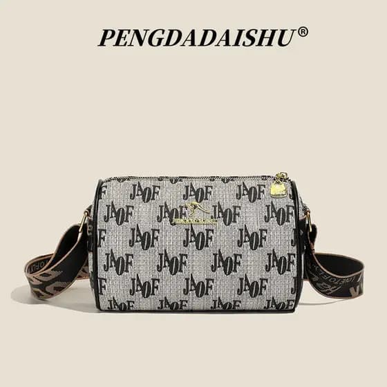 Nova Bolsa Transversal Feminina em Forma de Almofada Boston, Bolsa de Ombro Elegante, Bolsa de Ombro de Alta Qualidade e