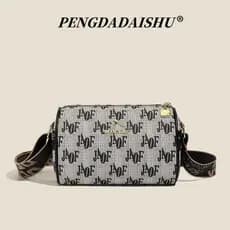 Nova Bolsa Transversal Feminina em Forma de Almofada Boston, Bolsa de Ombro Elegante, Bolsa de Ombro de Alta Qualidade e