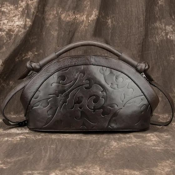 Nova bolsa feminina vintage, feita de couro genuíno de alta qualidade, bolsa transversal de estilo europeu.