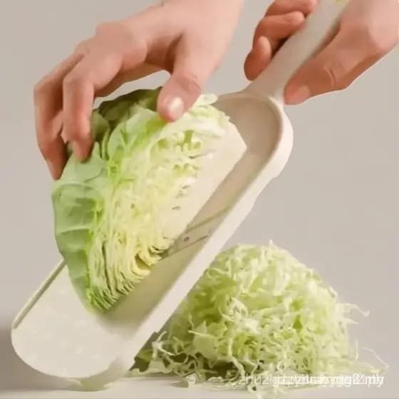 Japanese Style Beige Cabbage Slicer, Multifunctional Cabbage Slicer, Lemon Cucumber Vegetable Salad Slicer, Plastic Kitc