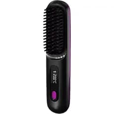 Escova alisadora de cabelo portátil popular Numoya - GoBrush PRO, escova alisadora sem fio, recarregável por USB, com fu