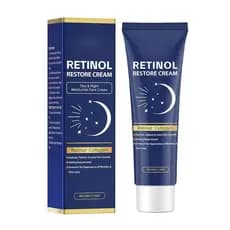 RetinolRestore, Hidratante Facial Dia e Noite com Retinol, Colágeno, Ácido Hialurônico, Reduz Linhas Finas, Melhora o To