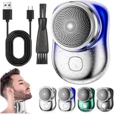 L.Ureza Shaver, L.Ureza Mini Shaver, Mini Shaver Portátil Elétrico, Aparelho de Barbear Elétrico à Prova d'Água para Uso