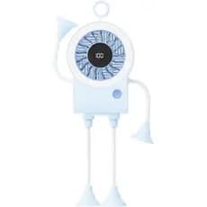 Ventilador portátil, Mini Ventilador com Display Digital, Portátil, 100 Níveis de Velocidade, Operação sem as mãos, Reca