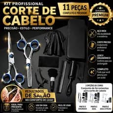 Conjunto de tesouras de corte de cabelo (5/11 peças), incluindo tesouras de corte de cabelo, pentes e ferramentas especi
