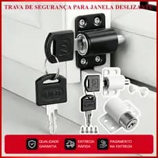 Fechadura com chave, adequada para portas deslizantes de liga de alumínio e PVC e fechaduras de segurança para janelas,