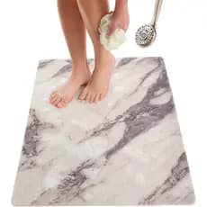 Tapete de Banho Antiderrapante Enkosi Loofah - Para Chão de Banheiro, Banheira, Banheiros, Áreas Úmidas - Tapete de Banh