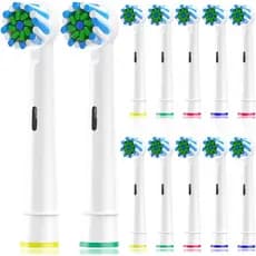 Cabeças de Escova de Dentes de Reposição Compatíveis com Escova de Dentes Elétrica Braun Oral-B, Cabeças de Escova de De