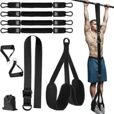 Faixas de Assistência para Flexões, Faixas de Resistência Ajustáveis de Alta Resistência para Treino com Barra de Flexão