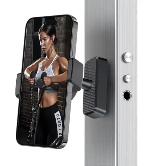 Suporte Magnético para Telefone ISEMENA para Academia - 360 °   Suporte Magnético Ajustável e Resistente para Celular, I