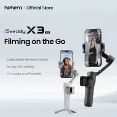 hohem iSteady X3 SE Estabilizador de Gimbal para Android, gimbal dobrável com controle remoto destacável, gimbal portáti