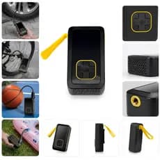 Bomba Compressor de Ar Portátil com Lanterna LED