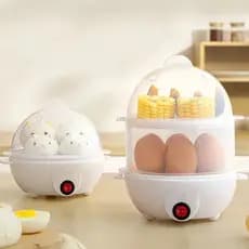 Caldeira elétrica multifuncional para ovos, vaporizador de ovos, máquina de cozinhar café da manhã, caldeira de ovos de