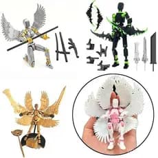 3D Sorte 13 Asas, modelo de robô humanoide, brinquedo articulado com 13 juntas, SGD9 IIJ8