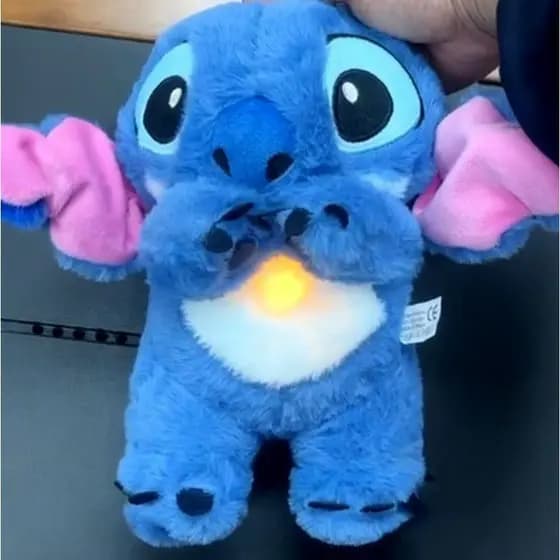 Brinquedo de pelúcia calmante para bebês Jason, simula respiração rítmica, música e luzes, brinquedo companheiro de sono