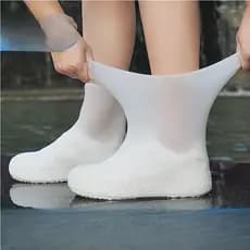 1 Par de Protetores de Sapatos Impermeáveis, Espessos e Antiderrapantes para Homens e Mulheres, de Borracha de Látex par