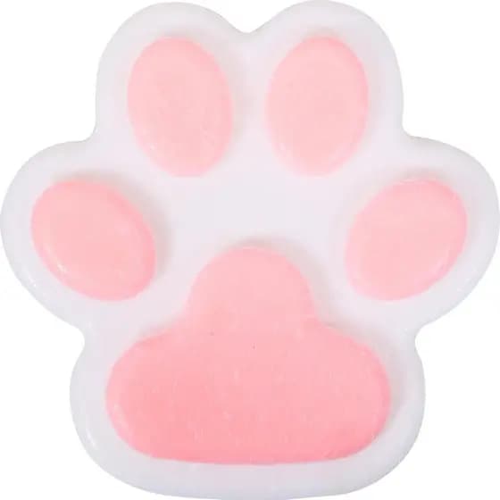 1 unidade de brinquedo macio em formato de pata de gato, rosa, grande, 5,5 polegadas, fino, fofo e kawaii, bola de pelo