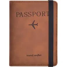 Porta-passaporte, Capa para Passaporte com Compartimento para Cartão de Crédito e Compartimento para Cartão de Embarque,