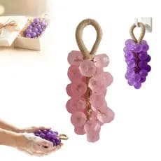 Sabonete de Uva em Corda, Sabonete de Uva de Cristal Artesanal Original Personalizado, Sabonetes de Limpeza Suave, Novo