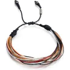 Pulseiras de Corda Rumi Sumaq Surfer para Homens, Mulheres e Crianças — Corda Encerada Ajustável com Fecho de Puxar, Cor