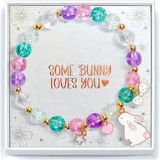 Pulseira de Páscoa para Meninas, Presentes para Cesta de Páscoa para Meninas, Presentes de Coelhinho para Meninas, Joias