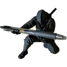 Porta-Canetas Ninja Samurai para Mesa, Organizador de Lápis Criativo em Resina, Acessórios de Armazenamento para Mesa de