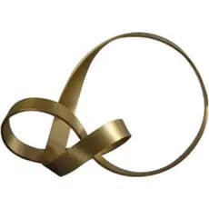 AETVRNI Ornamentos Metálicos Decorativos Minimalistas Modernos em Ouro, Ornamento Geométrico Moderno, Escultura Metálica