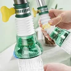 Filtro de Torneira Universal Rotativo 360 Graus / Extensor de Torneira Retrátil Ajustável Flexível Acessórios para Banhe