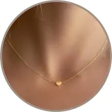 Colar de Coração Annika Bella, Corrente de 15-17 Polegadas em Prata/Ouro, Colares Delicados com Pingentes de Pérolas, Jo