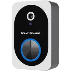 Campainha de Vídeo Inteligente D10, Câmera de Campainha Sem Fio WiFi 2.4G com Sinalizador Interno, Áudio Bidirecional, V