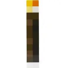Lâmpada Tocha Brownstone do Minecraft |   Luz Noturna LED de 11,5 Polegadas |   Porta de carregamento USB (cabo USB não