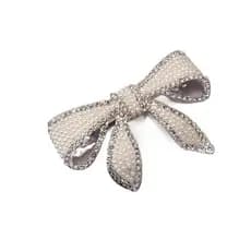 Presilhas de Cabelo Femininas HBJWOV com Pérolas para Acessórios, Presilhas Coreanas com Laços e Strass para Meninas, Ac
