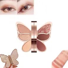 Paleta de Sombras de Olhos com 6 Cores, Sombra de Olhos Borboleta, Paleta de Sombras de Olhos Borboleta da Sorte com 6 C