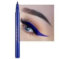 Delineador líquido à prova d'água, delineador pigmentado à prova de manchas, delineador líquido azul escuro