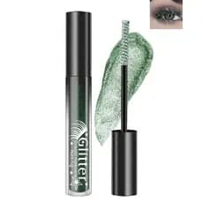 Máscara de Cílios Glitter Diamond - 1 unidade de Máscara de Cílios Metálica Verde com Brilho, Máscara de Cílios Brilhant