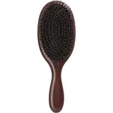 Escova de Cabelo de Cerdas de Javali, Escova Paddle 100% de Cerdas de Javali para Mulheres e Homens, Cabelos Finos, Long