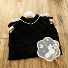 Cheongsam feminino elegante estilo chinês, sem mangas, para uso diário, com temperamento outonal, novo, vintage 2025, pr