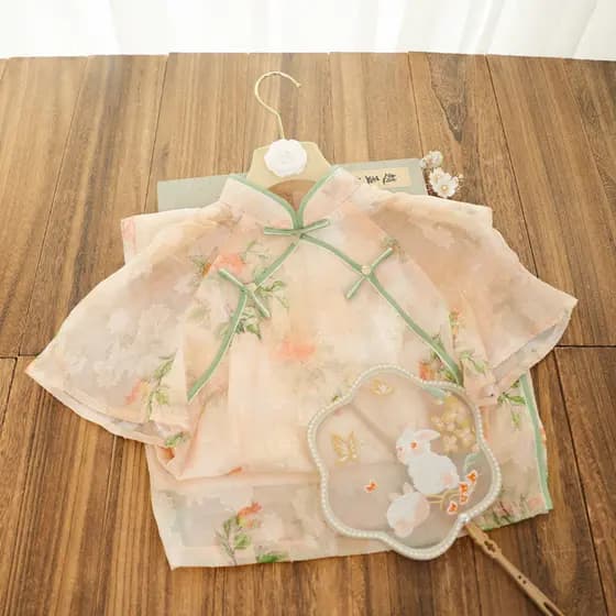 Primavera 2023 Elegante Cheongsam Chinês com Mangas, Adequado para Jovens Senhoras, Vestuário Diário Modernizado, Novo M
