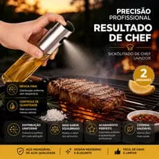 Kit 1 2 ou 3 Pulverizadores Spray para Azeite Óleo Vinagre 100ml Borrifador de Cozinha Reutilizável