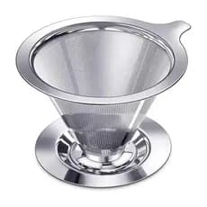 High Quality Non-Toxic Reusable Pour Over Coffee Filter Stainless Steel Coffee Tea Filter--Immediate