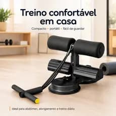 Aparelho Abdominal Ventosa Regulável Kit Elastico Extensor Academia Em Casa Treino Musculação Portátil