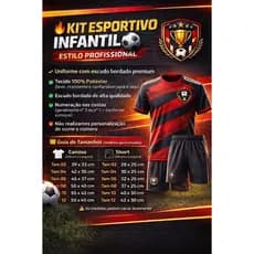 Kit Futebol Infantil DryFit Confortável Modelo Premium 2026