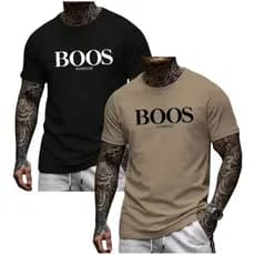 KIT 2 Camisa Masculina Algodao Camiseta Básica blusa Gola Redonda Malha Premium presente
