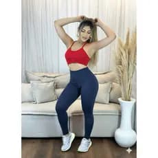 Legging Fitness Suplex Cós Super Alto Zero Transparência Conforto