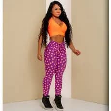 Calça Legging Fitness Empina Levanta bunbum Poliamida Premium Coração