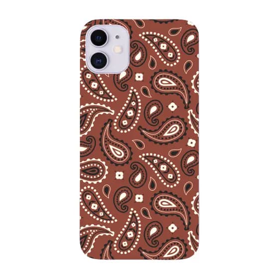Capinha para iPhone 11 Anti Impacto Fashion - BANDANA MARROM