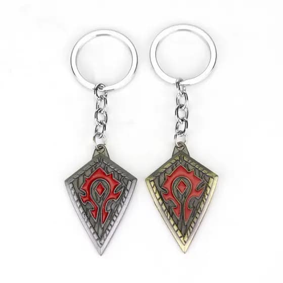 WOW World of Warcraft Tribal Union Logo Chaveiro Retro Carro OUAD YZXH
