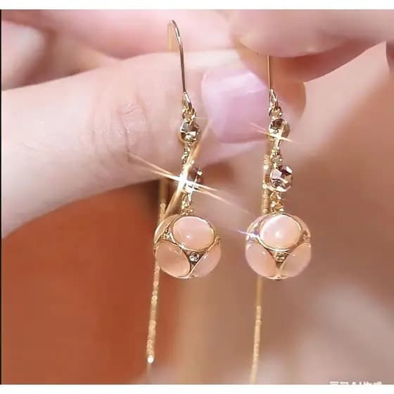 Brincos de pérola, brincos de aço inoxidável, brincos elegantes para festas, clipes de orelha femininos.   M5RW